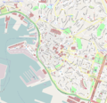 Mappa della zona del centro storico di Genova, dal Palazzo del Principe a Brignole e viale Brigate Partigiane, scala 1:8800