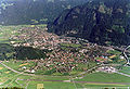 the village seen from the mountains above