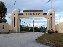 Welcome arch on CR 707