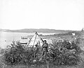 Mi'kmaq family in Tuft's Cove, 1871. The Mi'kmaq inhabited Nova Scotia when the first Europeans arrived