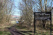 Entrance to Newshot Island nature reserve