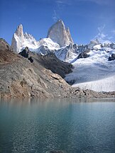 Glacier below Fitz Roy