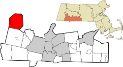 Location in Hampden County in Massachusetts