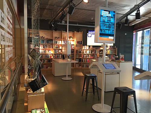 Library at Rotterdam Central Station