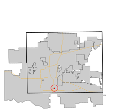 Location in Oklahoma County and the state of Oklahoma.