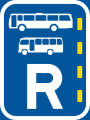 Reserved lane for buses and midi-buses