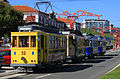 Atasco de tranvías na Coruña