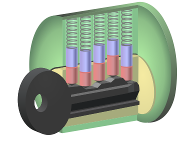 Pin tumbler locks with an incorrect key inserted into the lock, by Pbroks13