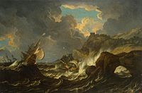 Пітер Мулір молодший (Темпеста, 1637-1701). «Шторм на морі», 1690