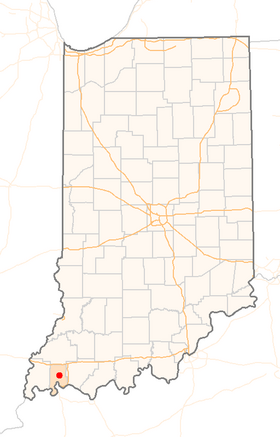 Location in the state of Indiana