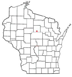 Location of Merrill within Wisconsin