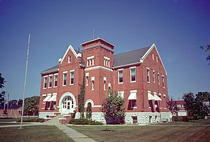 Worth County Courthouse in Northwood, gelistet im NRHP Nr. 81000705[1]