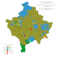 Bevölkerungsverteilung im Kosovo als Teilrepublik Serbiens 1981[49]