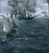 Édouard Manet, El Combat del Kearsarge i de l'Alabama