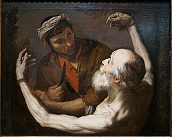 The martyrdom of Saint Bartholomew, circa 1641. (attributed to Jusepe de Ribera)