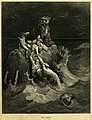 Image 25The Deluge, frontispiece to Gustave Doré's illustrated edition of the Bible. Based on the story of Noah's Ark, this engraving shows humans and a tiger doomed by the flood futilely attempting to save their children and cubs. (from Comparative mythology)