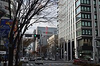 広小路通から見た金融街の伏見