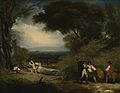 Benjamin West: Woodcutters in Windsor Park