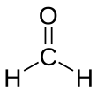 Skeletal fomula o formaldehyde wi explicit hydrogens addit