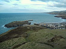 Photograph of a small island off the coast