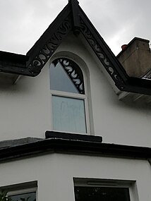 This late Victorian house at 38 Princetown Road in Bangor, County Down, Northern Ireland, has frilly bargeboards.[2]