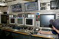 The Mackinaw's Engineering Control Center, where the engineering watchstanders monitor the ship's machinery