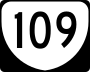 State Route 109 marker