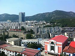 Huaibei, easterly view, taken from the twelfth floor of the Xiangwangfu Hotel