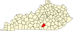 Koartn vo Russell County innahoib vo Kentucky