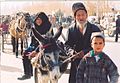 Anciãos uigures no mercado de domingo, Kashgar