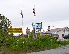 Anchor Point claims the distinction of being the most westerly point on the contiguous highway system in North America.