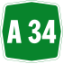 Autostrada A34 shield}}