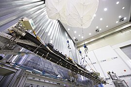 Modèle de test du magnétomètre à l'ESA.