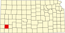 Map of Kansas highlighting Grant County.svg