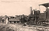 Construction work on the line between Paris-Plage and Berck (1909)