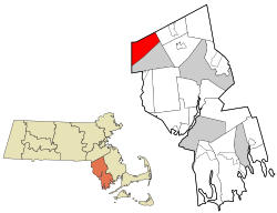 Location in Bristol County in Massachusetts