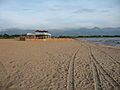 La platja de Bujumbura, a ponent de la ciutat