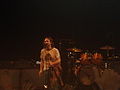Eddie Vedder on stage with Pearl Jam in São Paulo, Brazil on December 2, 2005.