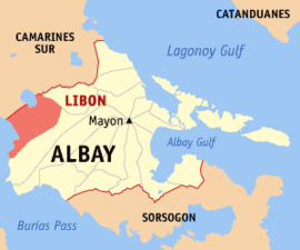 Libon na Albay Coordenadas : 13°18'N, 123°26'E