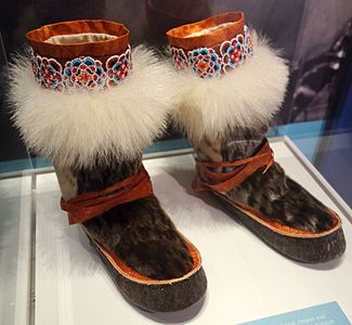 Alaskan boots, Inupiat, 1989, bearded seal, ringed seal, spotted seal, caribou, polar bear
