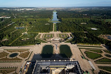 Gardens of Versailles, by André Le Nôtre, begun in 1661[153]