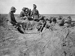 120th Rajputana Infantry with machine gun and rifles