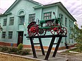 Monument to labor glory - "Universal" tractor in Siversk