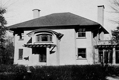 Casa di Emil Rudolph, Highland Park, Illinois, 1907.