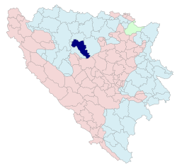 Location of Kotor Varoš within Republika Srpska