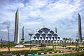 Al Jabbar Grand Mosque in Bandung, Indonesia with Modern and local ethnic style architecture