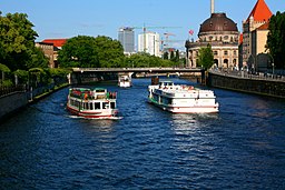 Spree i centrala Berlin.