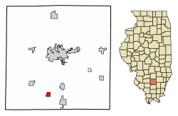 Location of Nason in Jefferson County, Illinois