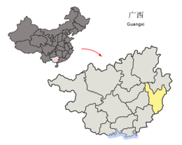 Wuzhou – Mappa