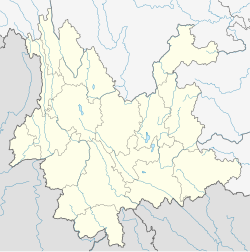 Юйсі. Карта розташування: Юньнань